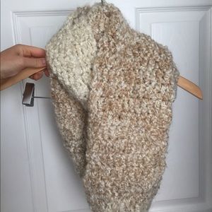 Infinity knitted scarf